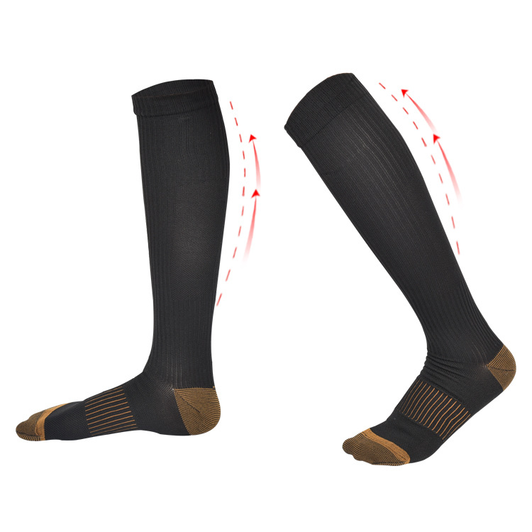 Basketball Compression Socks Leggings Socks Running Socks Breathable Absorbent Socks Knee High Stockings 15-20 mmHg